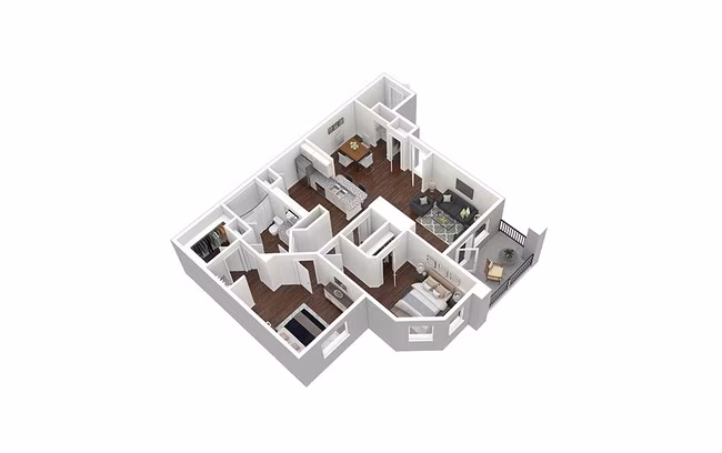 The Glendover 2204 floor plan